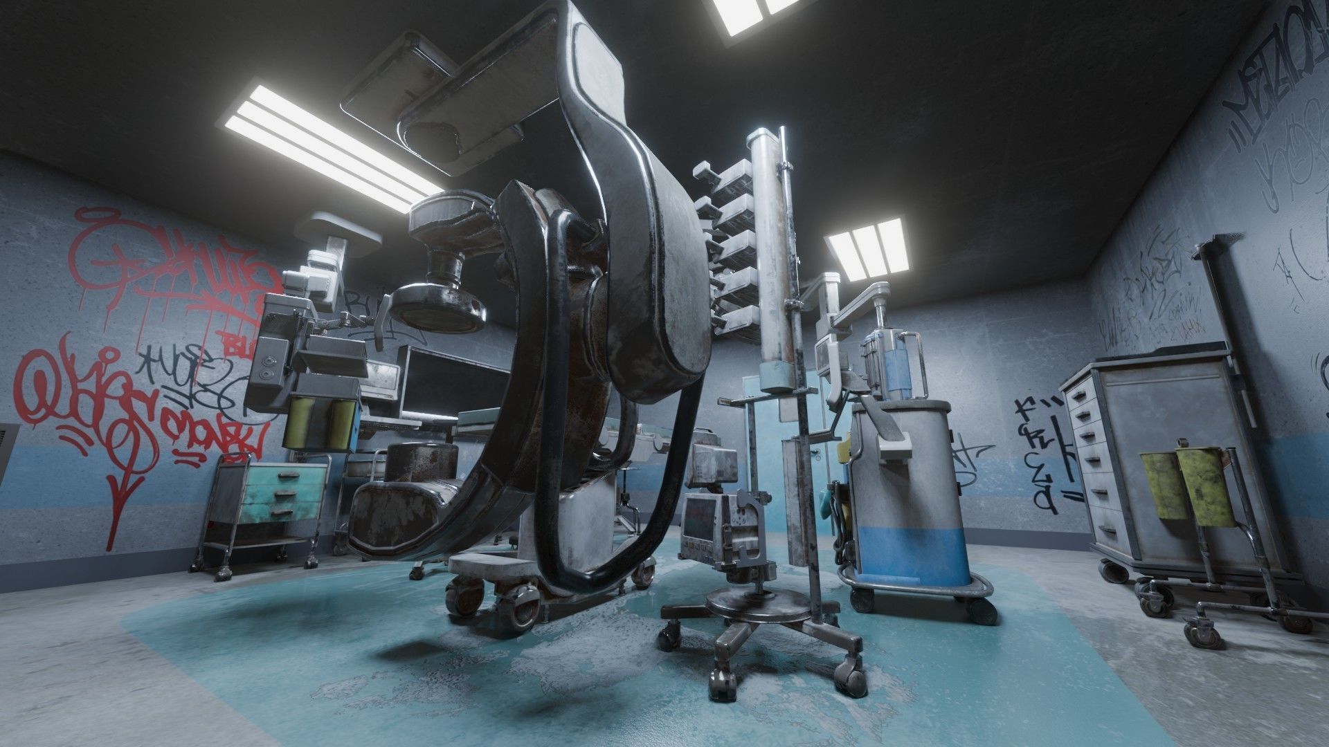 Surgery Room Graffity Concept Low-poly 3D model_14