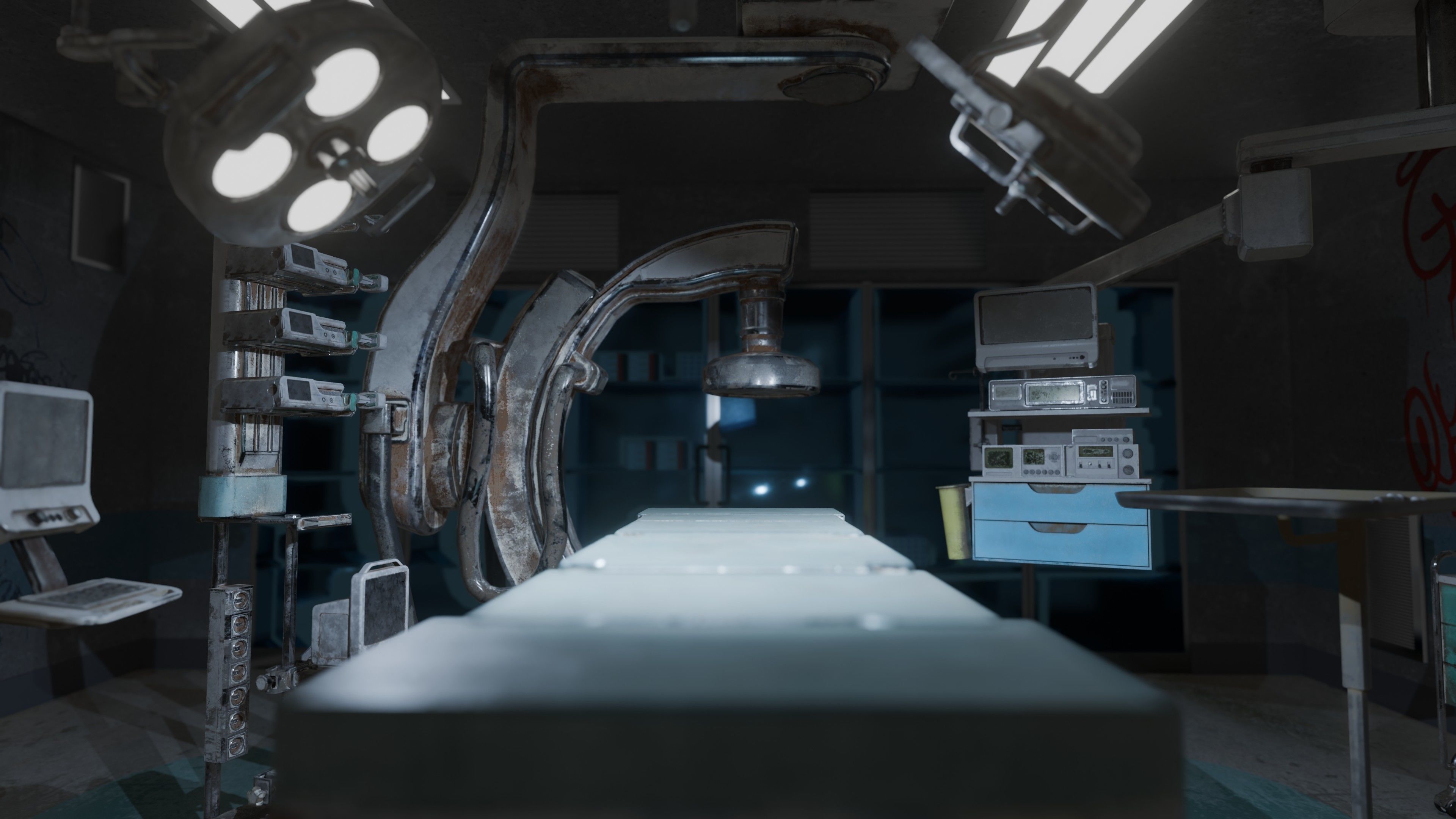 Surgery Room Graffity Concept Low-poly 3D model_3