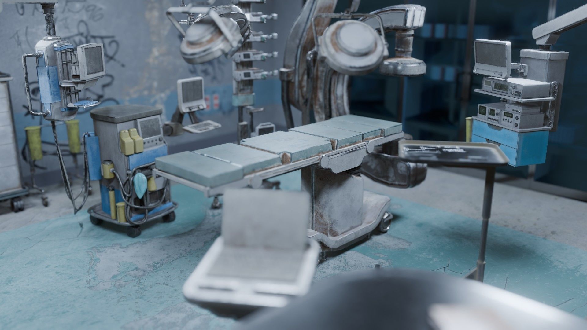 Surgery Room Graffity Concept Low-poly 3D model_8