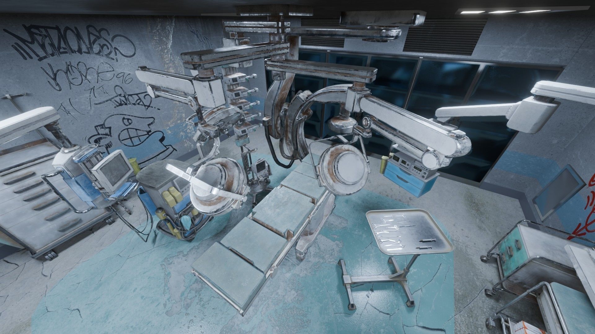 Surgery Room Graffity Concept Low-poly 3D model_13