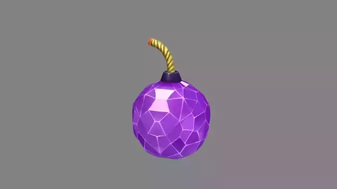 Amethyst Diamond Bomb - plastic grenade