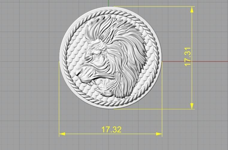 Zodiac sign Leo N012458 3D print model_6