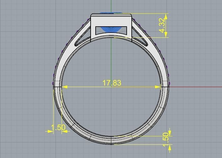 Man ring N012446 3D print model_5