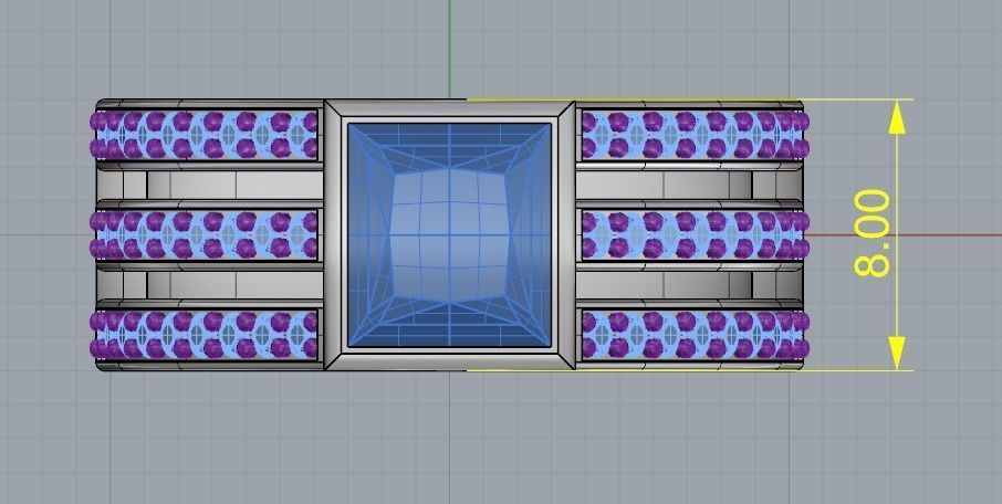 Man ring N012446 3D print model_6