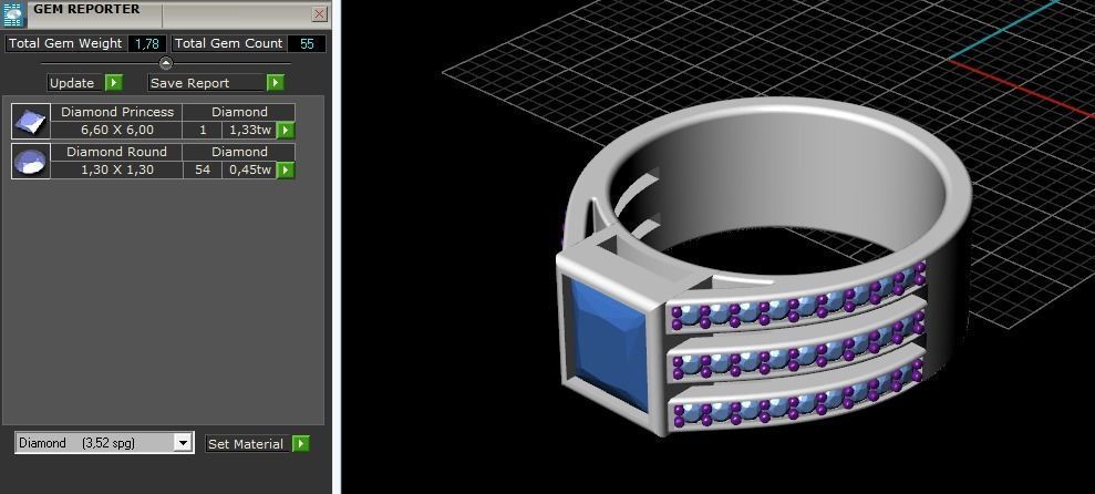 Man ring N012446 3D print model_9