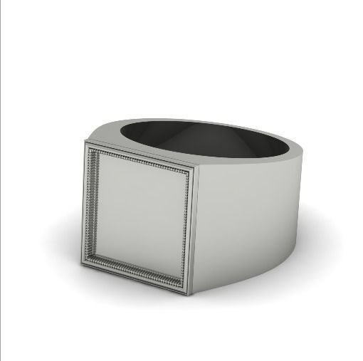 Man ring N012444 3D print model_1