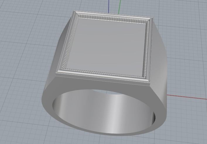 Man ring N012444 3D print model_2