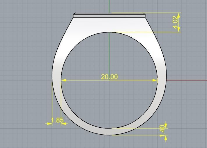 Man ring N012444 3D print model_5