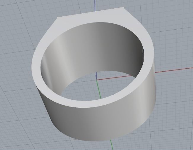 Man ring N012444 3D print model_4