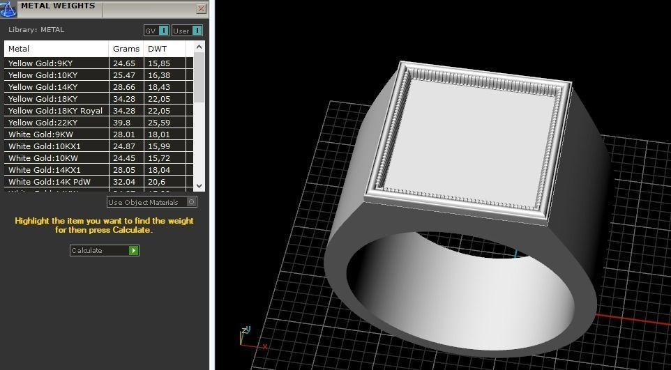 Man ring N012444 3D print model_8