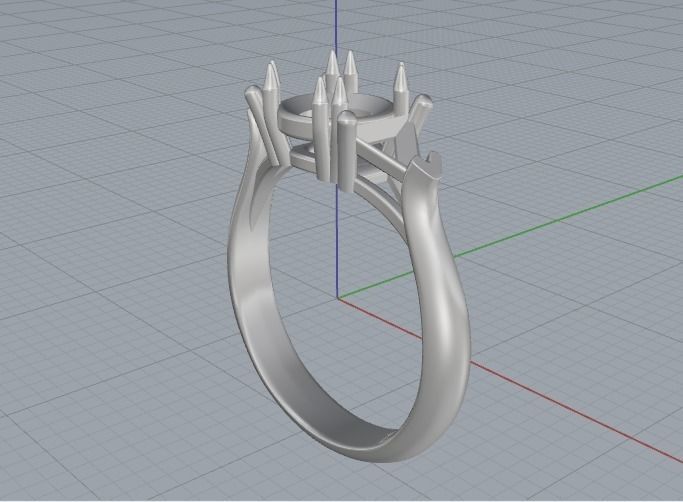Ring N012440 3D print model_5