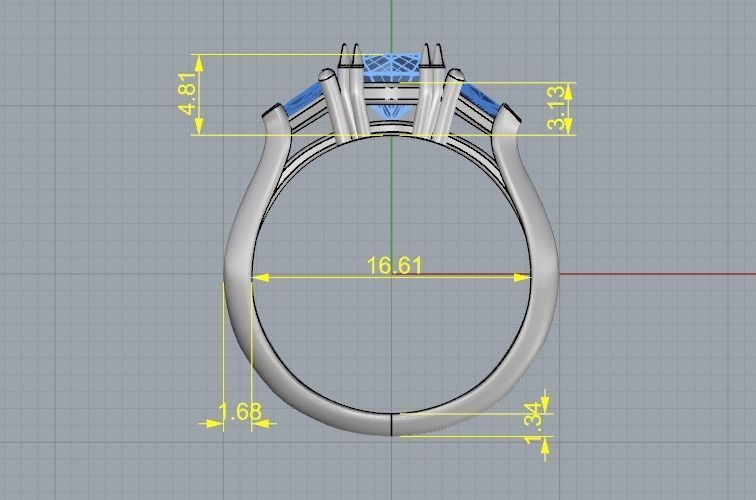 Ring N012440 3D print model_6