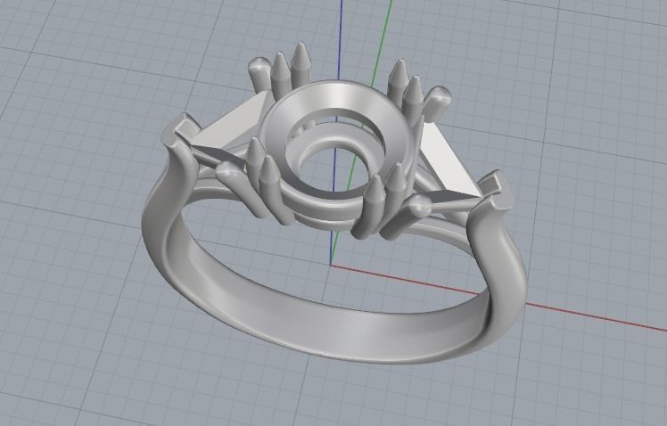Ring N012440 3D print model_2