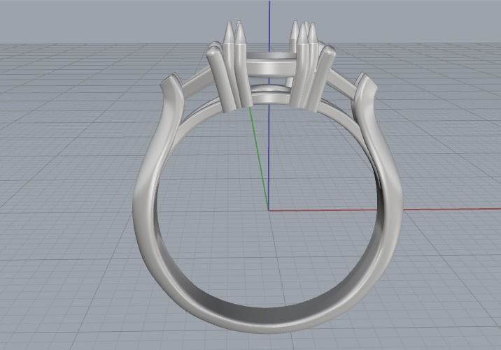 Ring N012440 3D print model_3