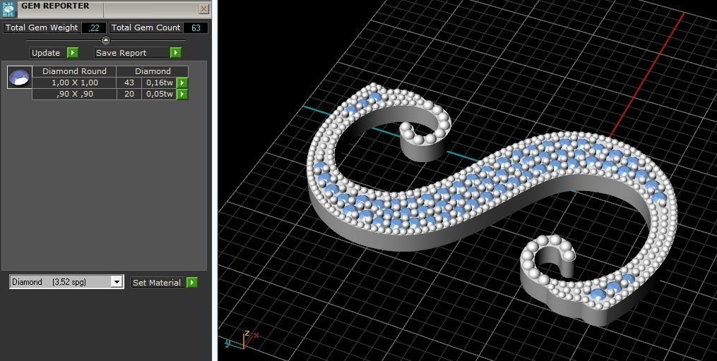 Letter S N012437 3D print model_8