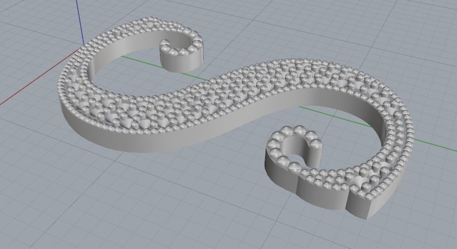 Letter S N012437 3D print model_3