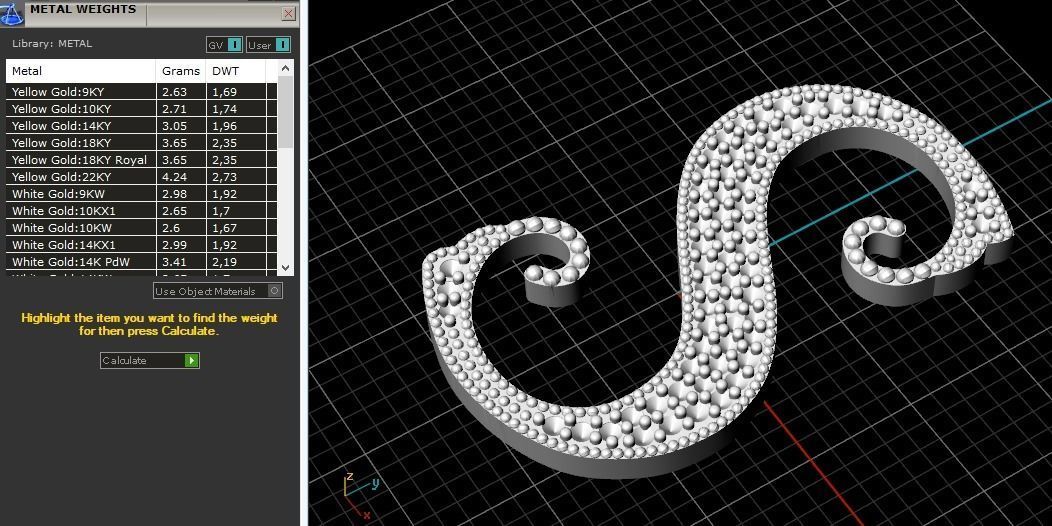 Letter S N012437 3D print model_7