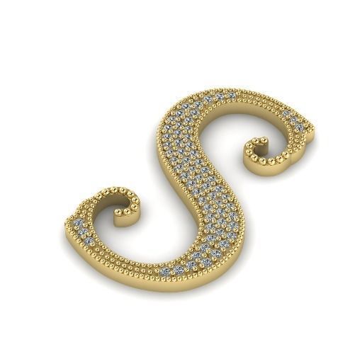 Letter S N012437 3D print model_0