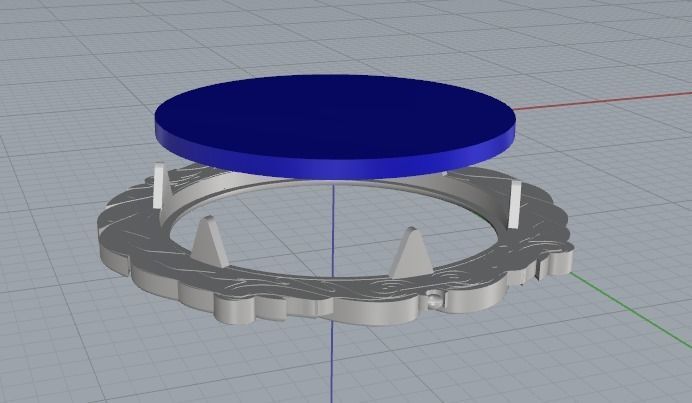 Pendant with patterns N012435 3D print model_5