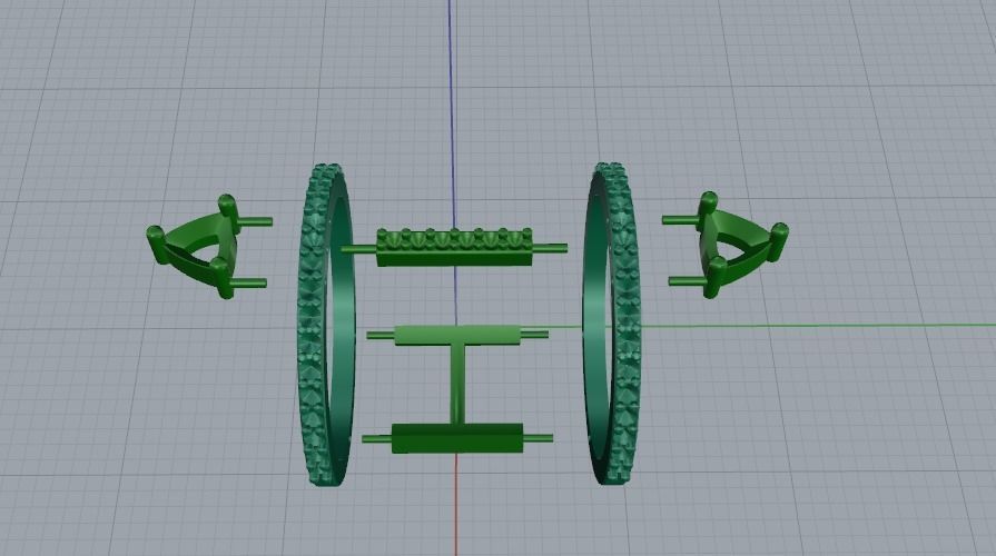 Ring N011048 3D print model_2