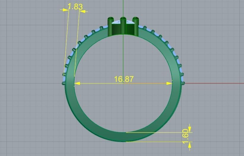 Ring N011048 3D print model_6