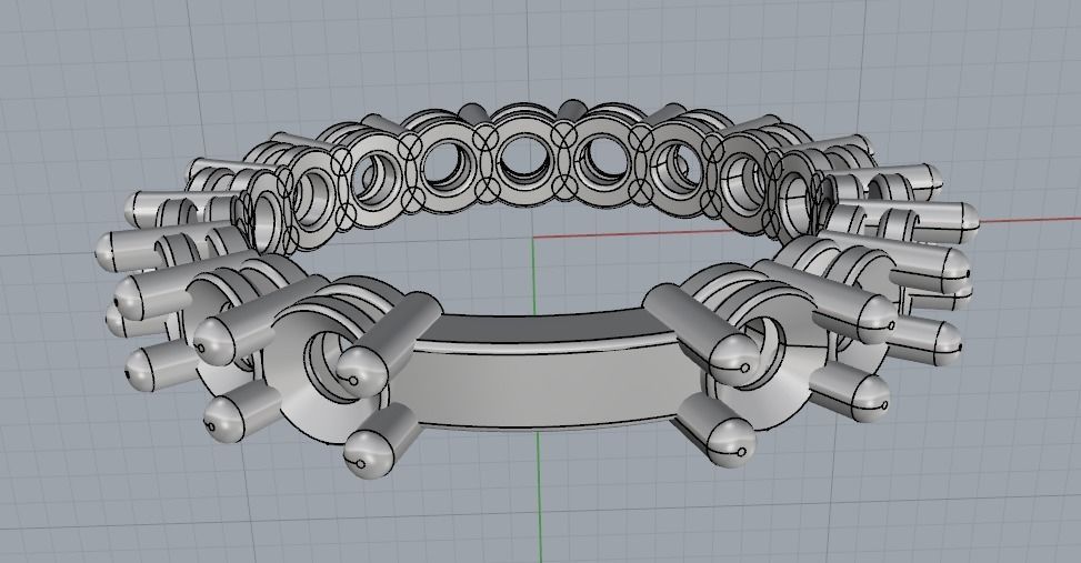 Ring N011045 3D print model_4