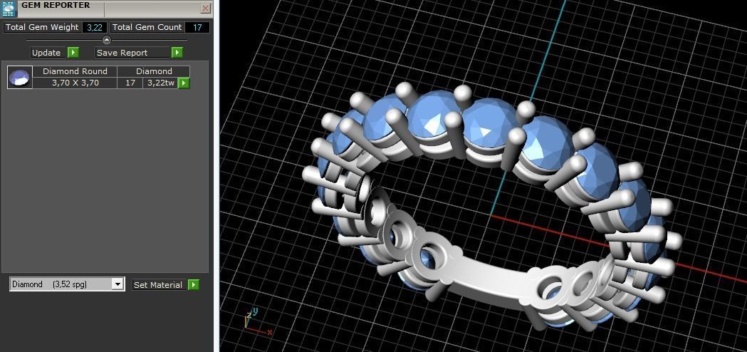 Ring N011045 3D print model_7