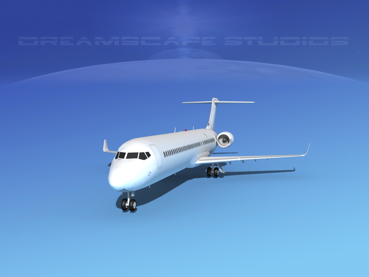 Comac ARJ21-900 Unmarked 2  3D model_2