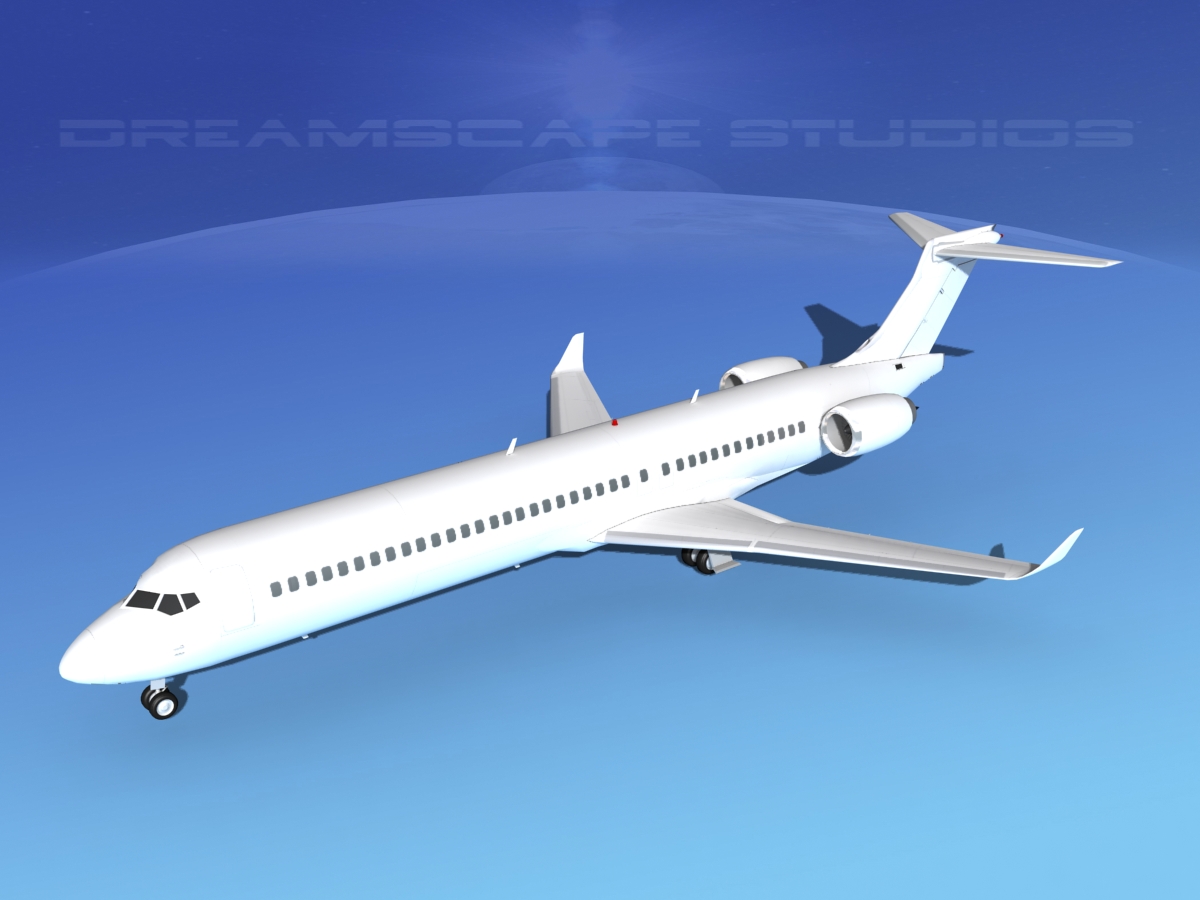 Comac ARJ21-900 Unmarked 2  3D model_10