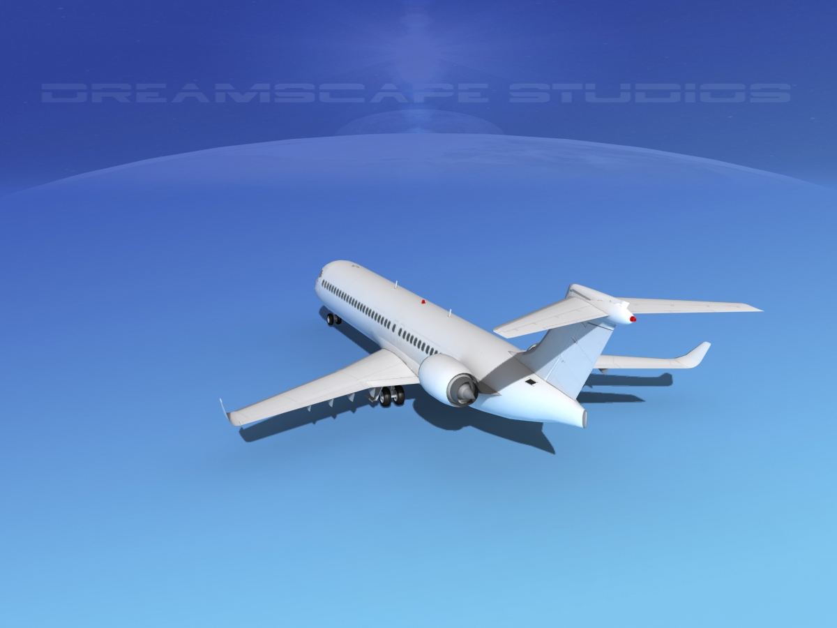 Comac ARJ21-900 Unmarked 2  3D model_8