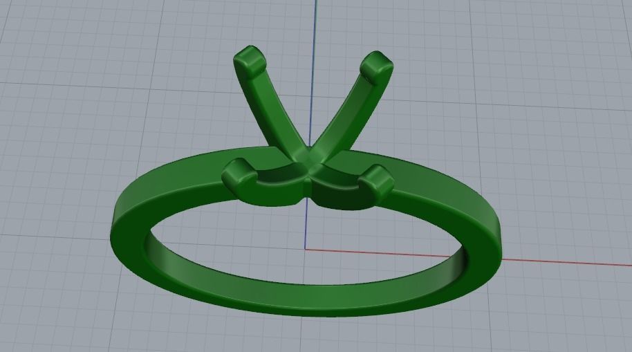 Soliter ring N011039 3D print model_2