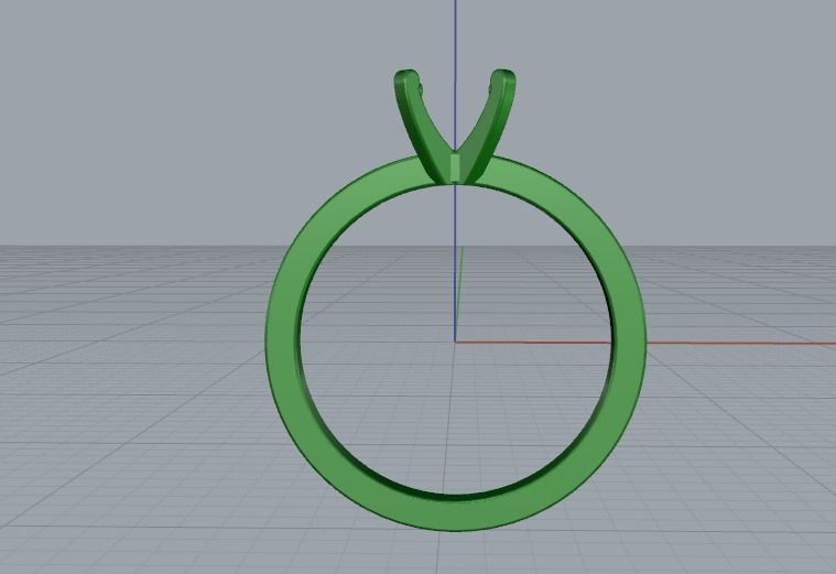 Soliter ring N011039 3D print model_4