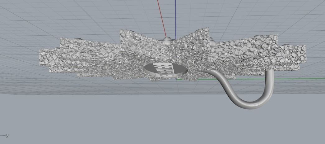 Pendant sun with icon N011036 3D print model_4