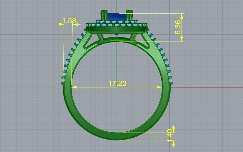 Ring N011034 3D print model_6