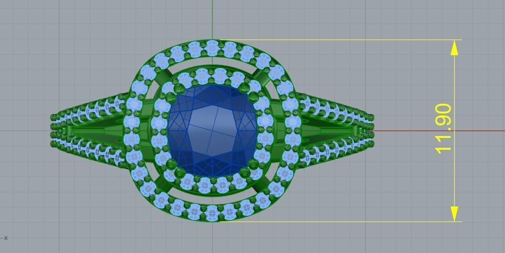 Ring N011034 3D print model_7