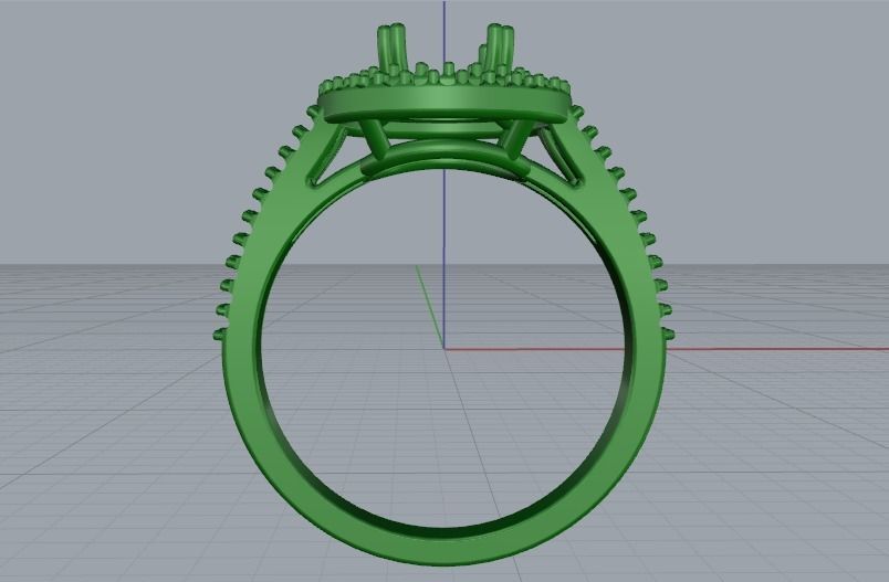 Ring N011034 3D print model_3