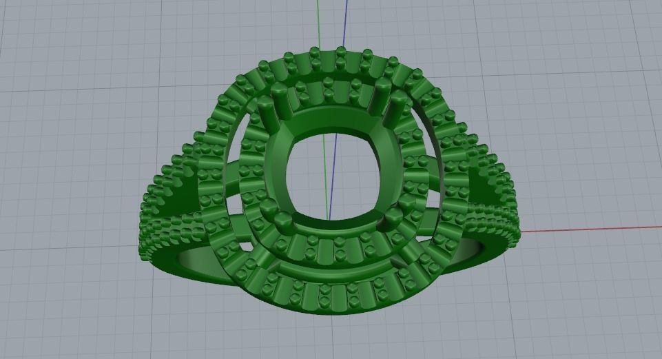 Ring N011034 3D print model_2
