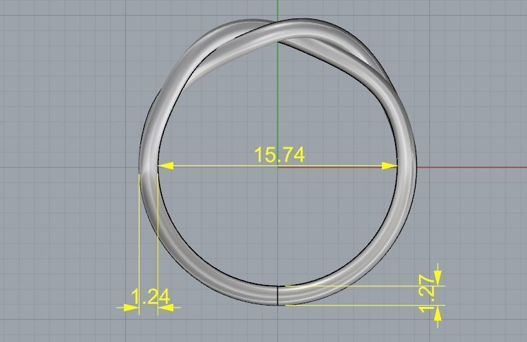 Ring N012522 3D print model_6