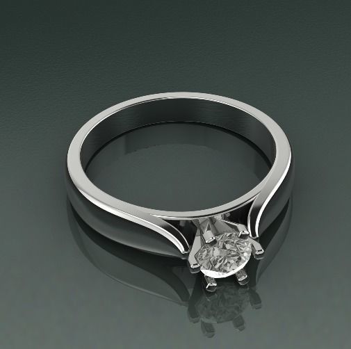 Soliter ring N012521 3D print model_1