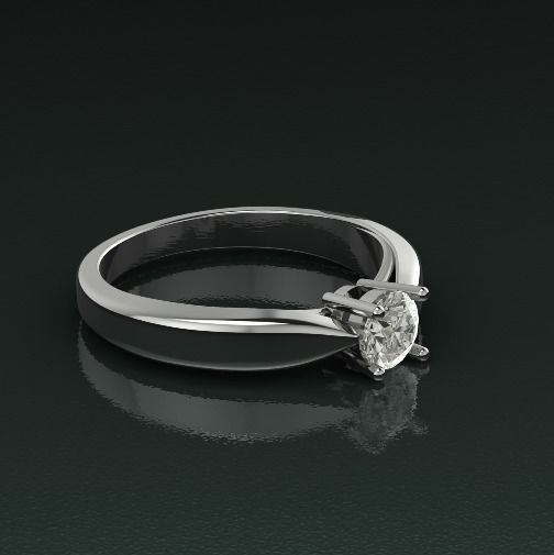 Soliter ring N012520 3D print model_1