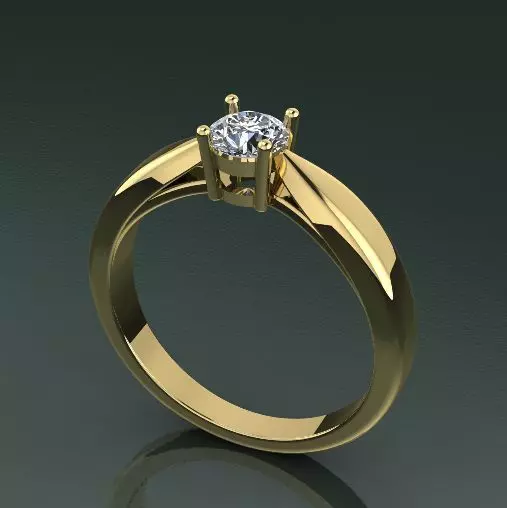 Soliter ring N012520 3D print model_0