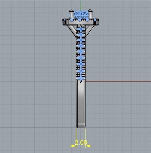 Soliter ring N012517 3D print model_8