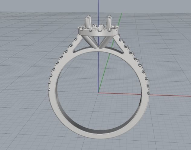 Soliter ring N012517 3D print model_3