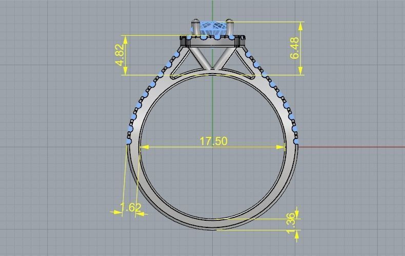 Soliter ring N012517 3D print model_6