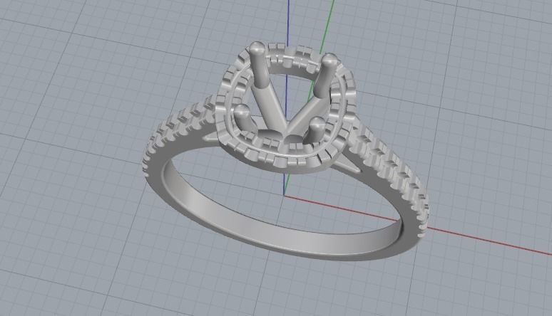 Soliter ring N012517 3D print model_2