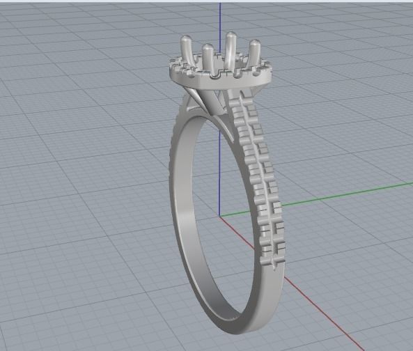 Soliter ring N012517 3D print model_5
