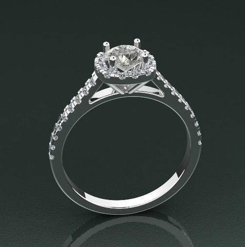 Soliter ring N012517 3D print model_1