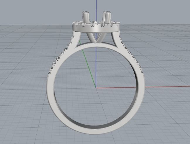 Soliter ring N012515 3D print model_3