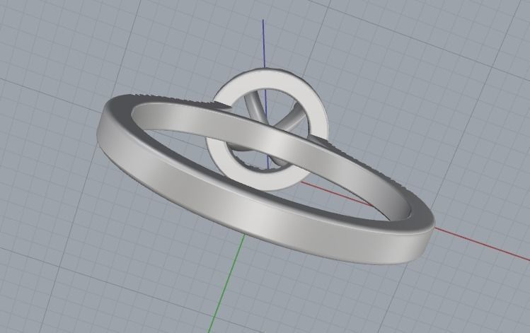 Soliter ring N012515 3D print model_5