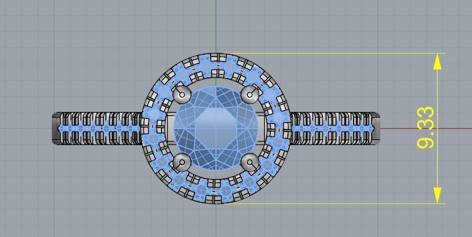 Soliter ring N012515 3D print model_7